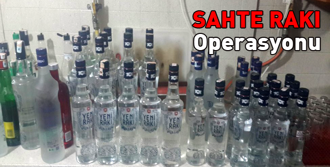 Bolu'da 48 adet sahte rakı yakalandı