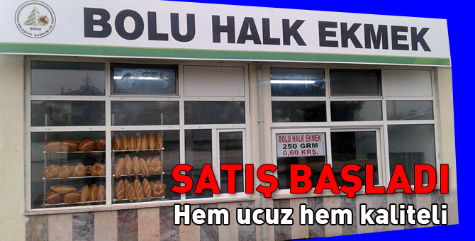 Bolu Halk Ekmek bölgeye örnek oldu