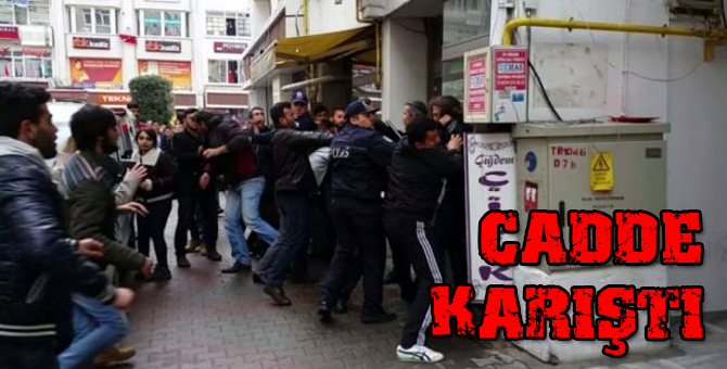 Caddede ortalık karıştı