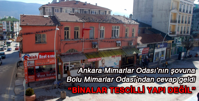 Binalar tescilli yapı değilmiş