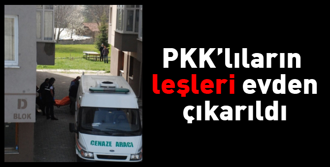 Öldürülen teröristlerin leşleri çıkartıldı