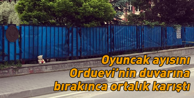 Orduevinin önünde bomba alarmı