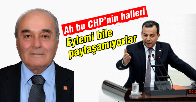 CHP'liler eylem içinde birbirine düştü