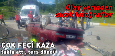 Feci kaza; 1 ölü 2 yaralı