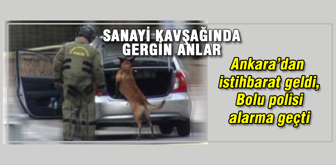 Sanayi Kavşağında şüpheli araç alarmı