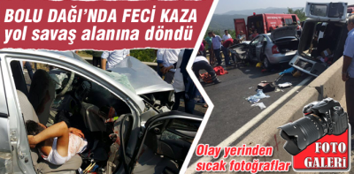 Bolu Dağı'nda feci kaza