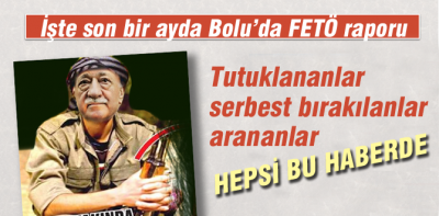 İşte Bolu'da FETÖ operasyonunda son durum