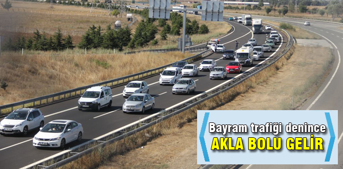 Bolu'da klasik bayram trafiği