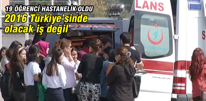 25 öğrenci tuz ruhundan zehirlendi