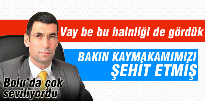 Bakın kaymakamımızı kimler şehit etmiş