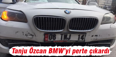 Tanju Özcan bariyere tosladı