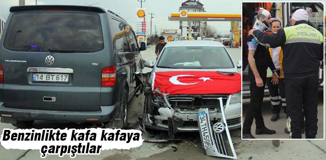 Benzinlikte kafa kafaya girdiler