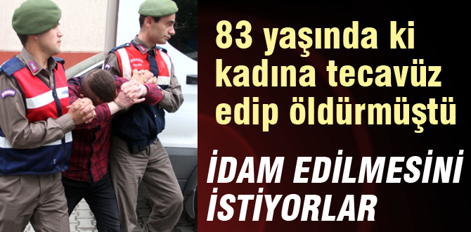 83 yaşında ki kadına tecavüz edip öldürmüştü