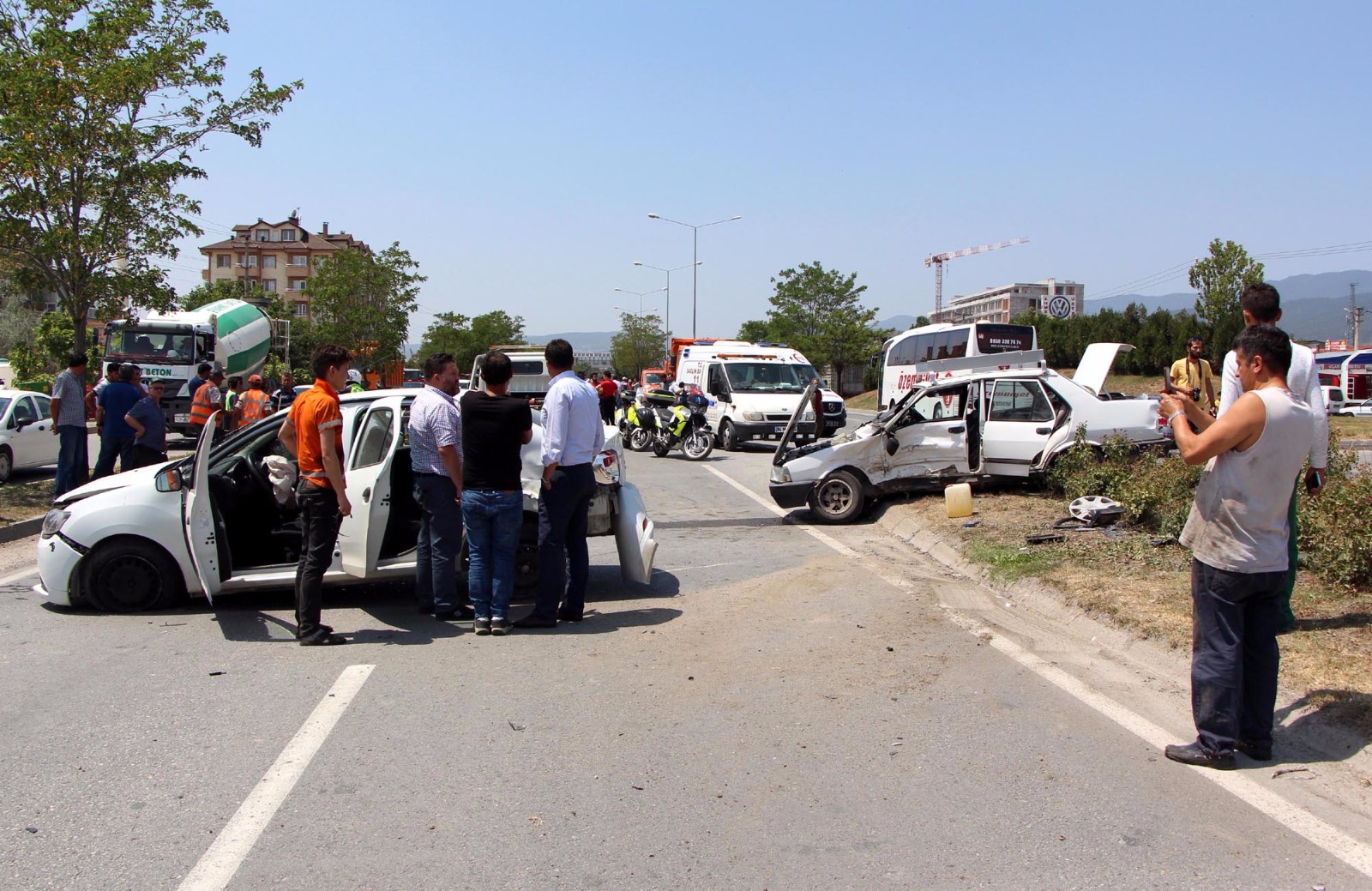 Sanayi girişinde feci kaza