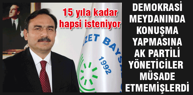 Eski rektör için 15 yıl istedi