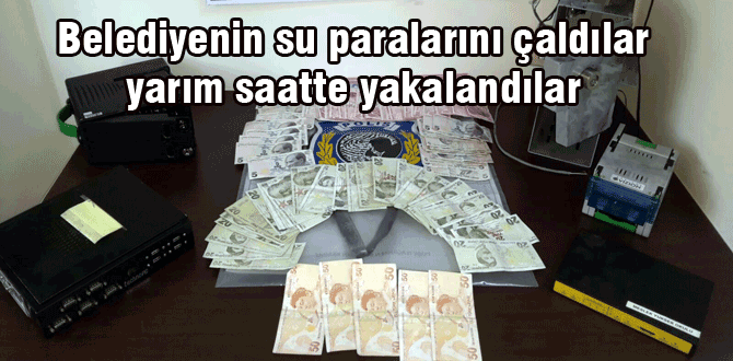 Belediyenin su parasını çaldılar