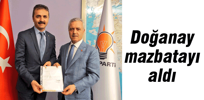 Doğanay mazbatayı aldı