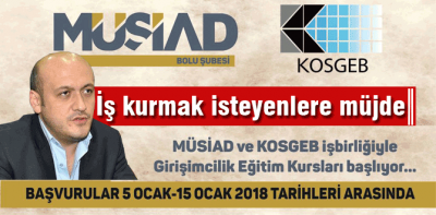 İş kurmak isteyenlere müjde