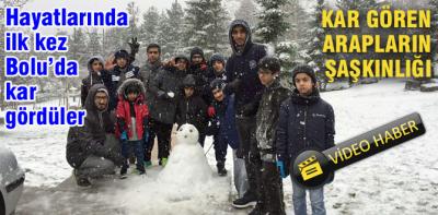 İşte ilk kez kar gören Araplar