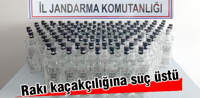 120 litre kaçak rakı ele geçirildi