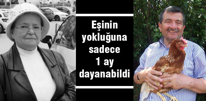 Eşinin yokluğuna 1 ay dayanabildi