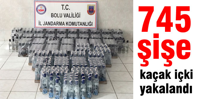 745 şişe kaçak içki yakalandı