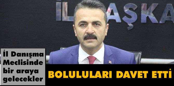 Doğanay tüm Boluluları davet etti