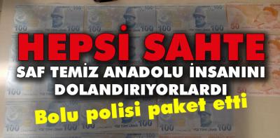 Sahte paraylayla köylüleri dolandırıyorlardı