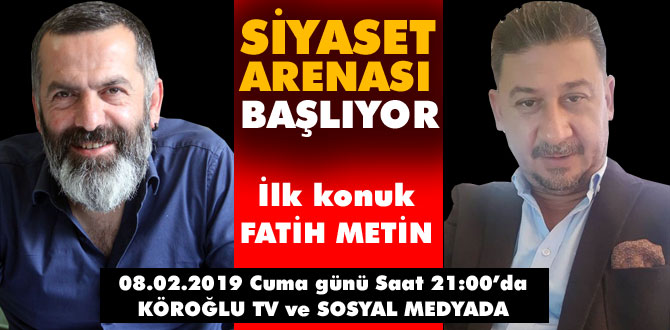 Siyaset Arenası bu akşam başlıyor