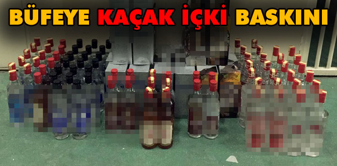 Bolu'da kaçak içki satan büfeciye gözaltı