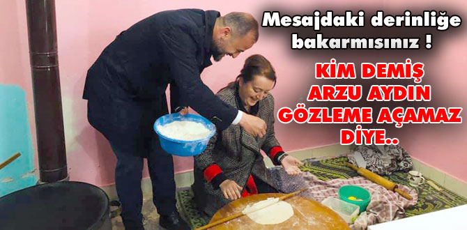 Arzu Aydın ve Fehmi Küpçü el ele verip gözleme açtılar