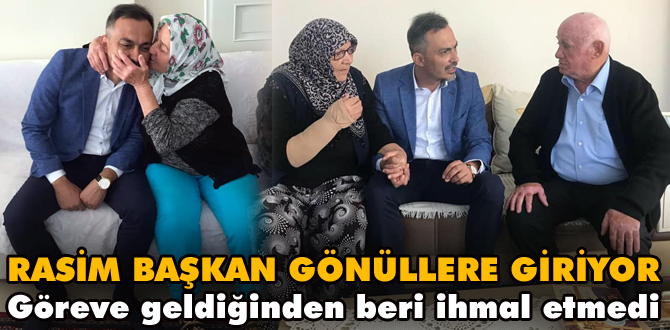 Rasim başkan gönüllere giriyor