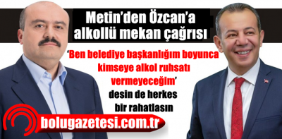 Fatih Metin'den Tanju Özcan'a alkollü mekan çağrısı