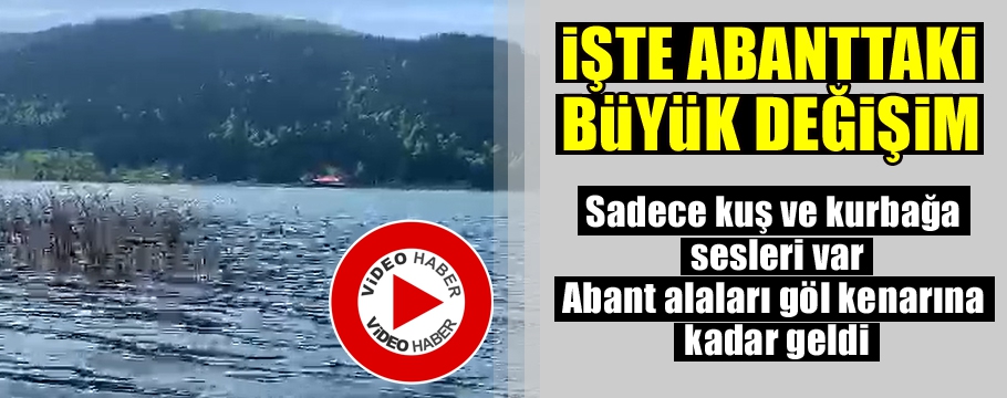 İŞTE ABANTTAKİ BÜYÜK DEĞİŞİM