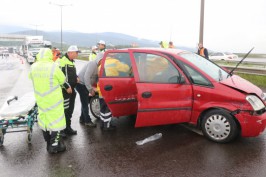 TEM'de zincirleme trafik kazası