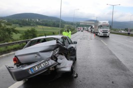 TEM'de zincirleme trafik kazası