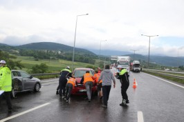 TEM'de zincirleme trafik kazası