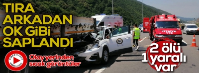 Bolu Dağında kaza: 2 ölü bir yaralı