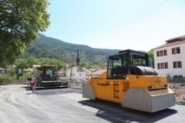 Bolu Belediyesinden Mudurnu'ya kaliteli yol