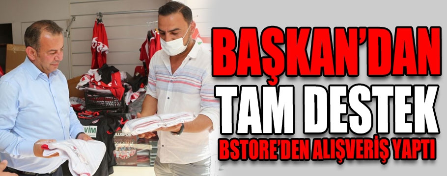 Başkan Özcan'dan Bstore'ye ziyaret