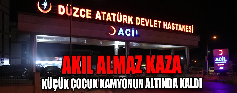 Küçük çocuk feci şekilde can verdi