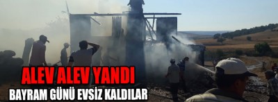 Bayram günü evsiz kaldılar