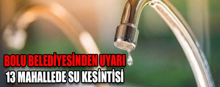 Bolu Belediyesinden uyarı