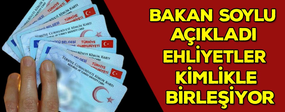 Ehliyetler kimlikle birleşiyor