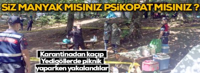 Karantinadan kaçan 2 kişi Yedigöller'de yakalandı