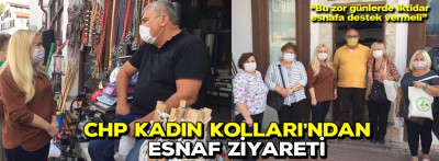 CHP Kadın kolları'ndan esnaf ziyareti