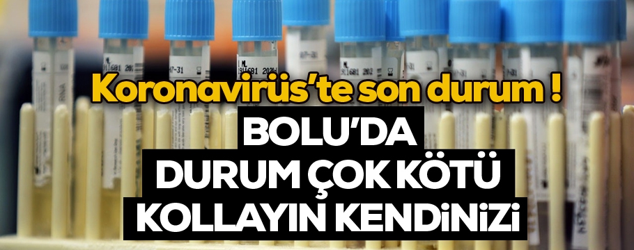 Bolu'da koronavirüs'te son durum