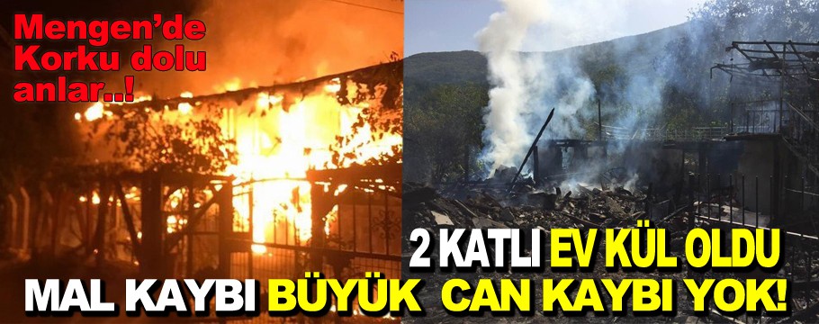 2 katlı ev kül oldu!