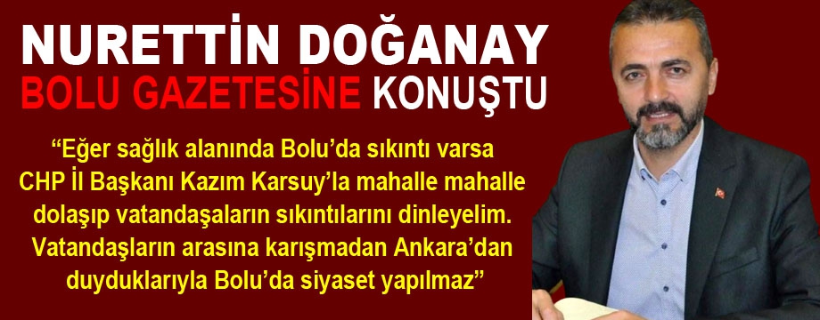 Nurettin Doğanay Bolu Gazetesine konuştu!