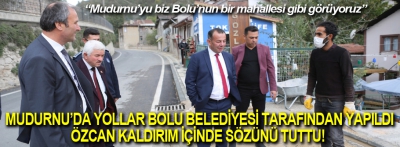 Bolu Belediyesi, Mudurnu yollarını tamamladı kaldırımlar içinde verdiği sözü tuttu